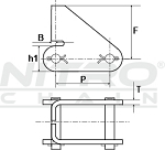 81XH Pusher Attachment Connecting Link